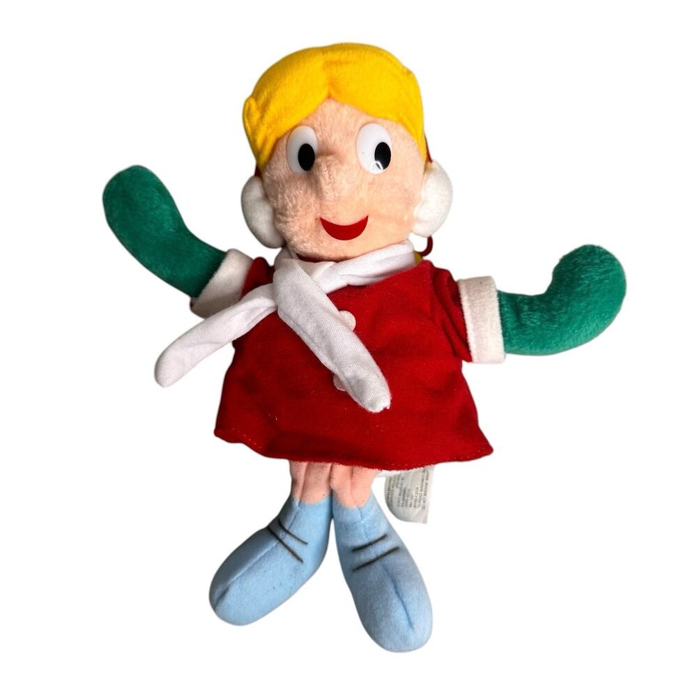 Stuffins Karen Frosty the Snowman Plush 8" Stuffed 1999 Christmas Tree Ornament